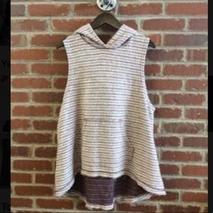 Free People Hooded Sweater Vest